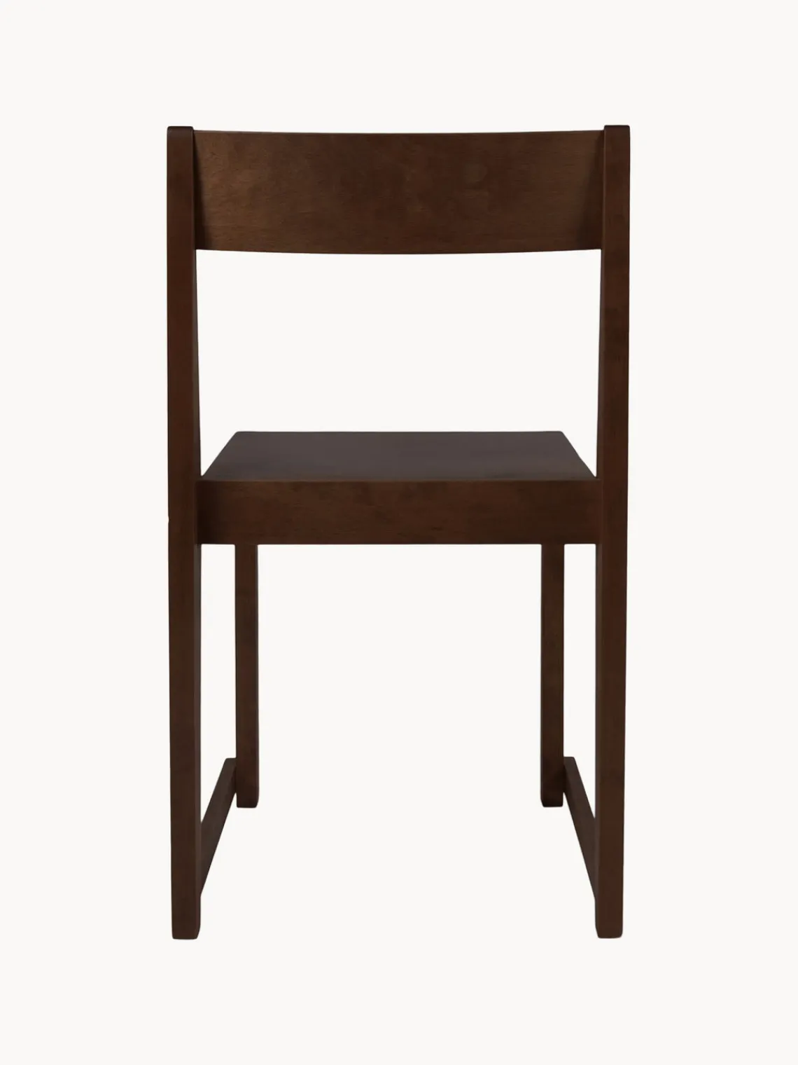 Sillas De Madera|Sillas>FRAMA Silla de madera de abedul 01 Madera de abedul lacada en oscuro