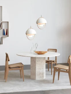 New Silla de madera de roble con tejido vienés C-Chair Sillas De Madera|Sillas