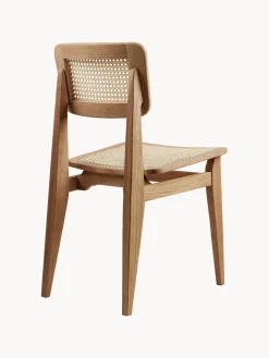 New Silla de madera de roble con tejido vienés C-Chair Sillas De Madera|Sillas