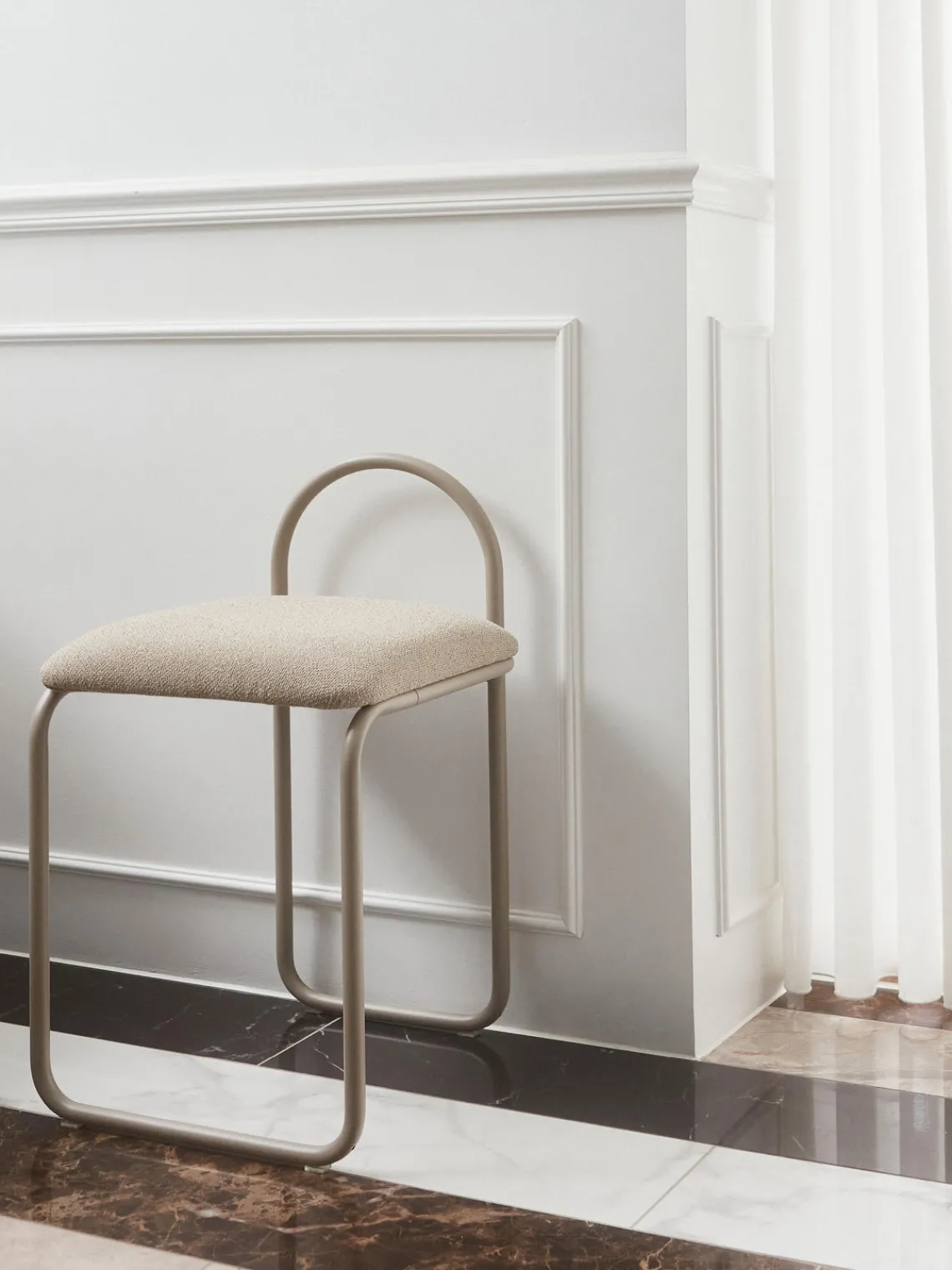 Sillas>AYTM Silla de metal Angui Tejido beige