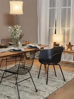 Sillas>HKLIVING Silla de metal Wire Negro