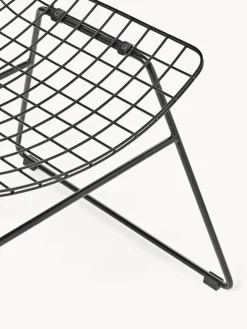 Sillas></noscript>HKLIVING Silla de metal Wire Negro