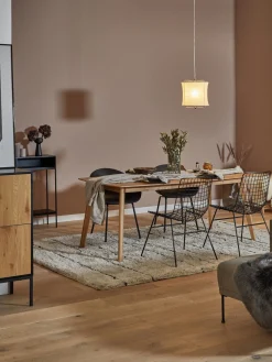 Sillas></noscript>HKLIVING Silla de metal Wire Negro