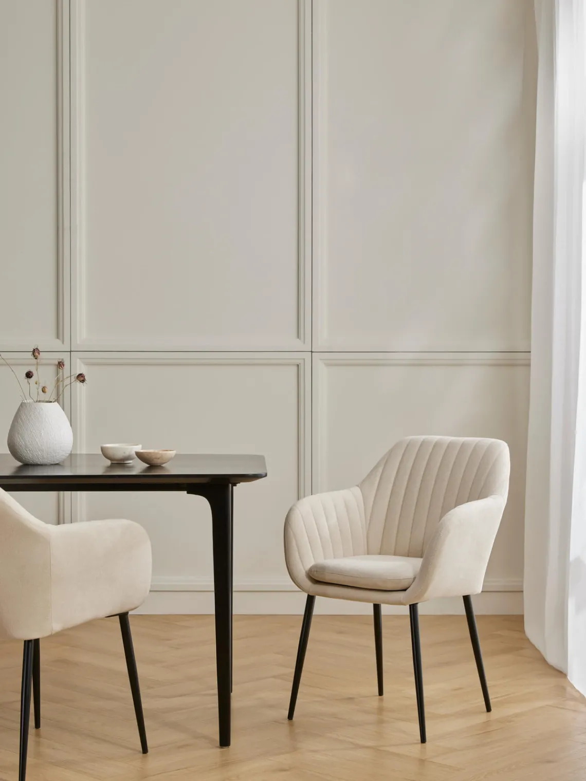 Hot Silla de terciopelo con reposabrazos Emilia Sillas Con Reposabrazos|Sillas