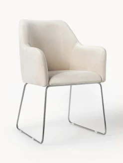 Outlet Silla de terciopelo con reposabrazos Isla Sillas Con Reposabrazos|Sillas