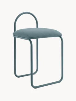 Sillas>AYTM Silla en tejido bouclé Angui Bouclé gris azulado