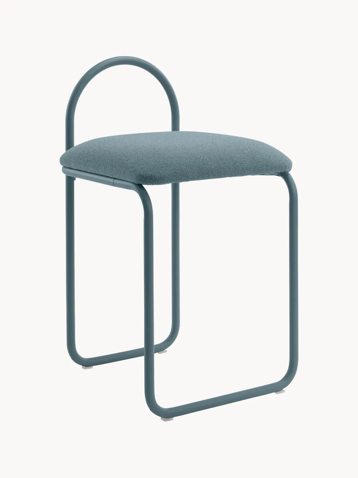 Sillas>AYTM Silla en tejido bouclé Angui Bouclé gris azulado