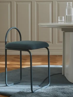 Sillas>AYTM Silla en tejido bouclé Angui Bouclé gris azulado