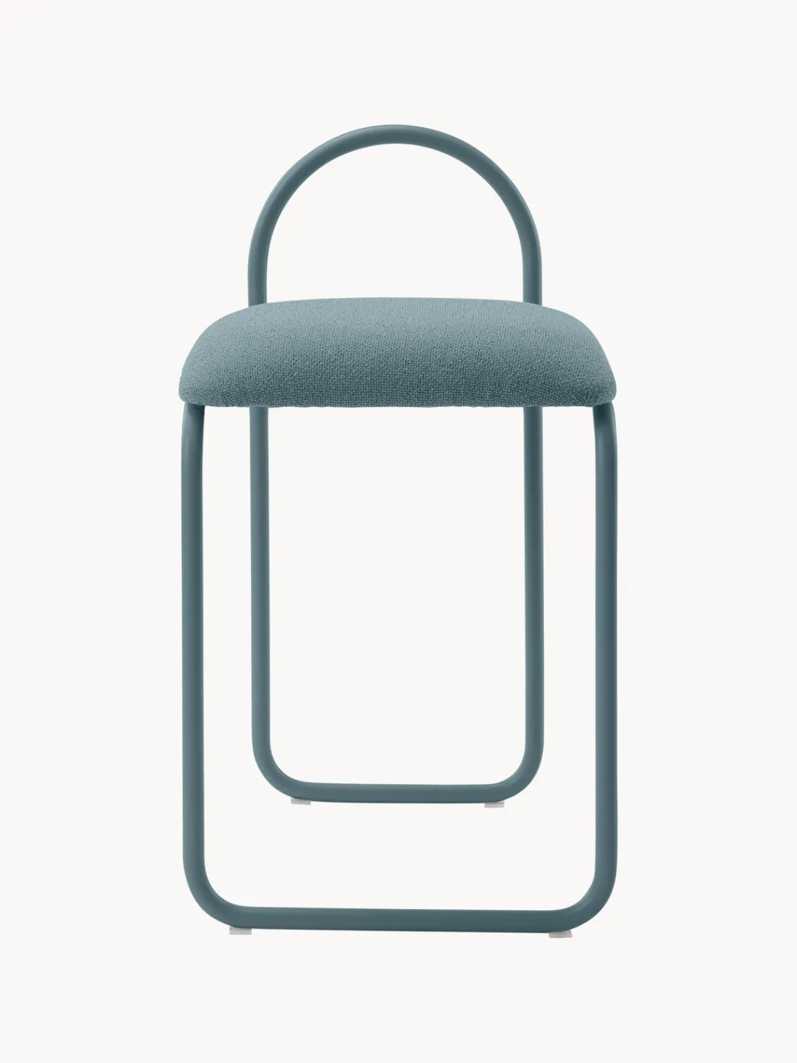 Sillas>AYTM Silla en tejido bouclé Angui Bouclé gris azulado