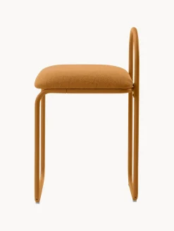 Sillas></noscript>AYTM Silla en tejido bouclé Angui Bouclé marrón claro