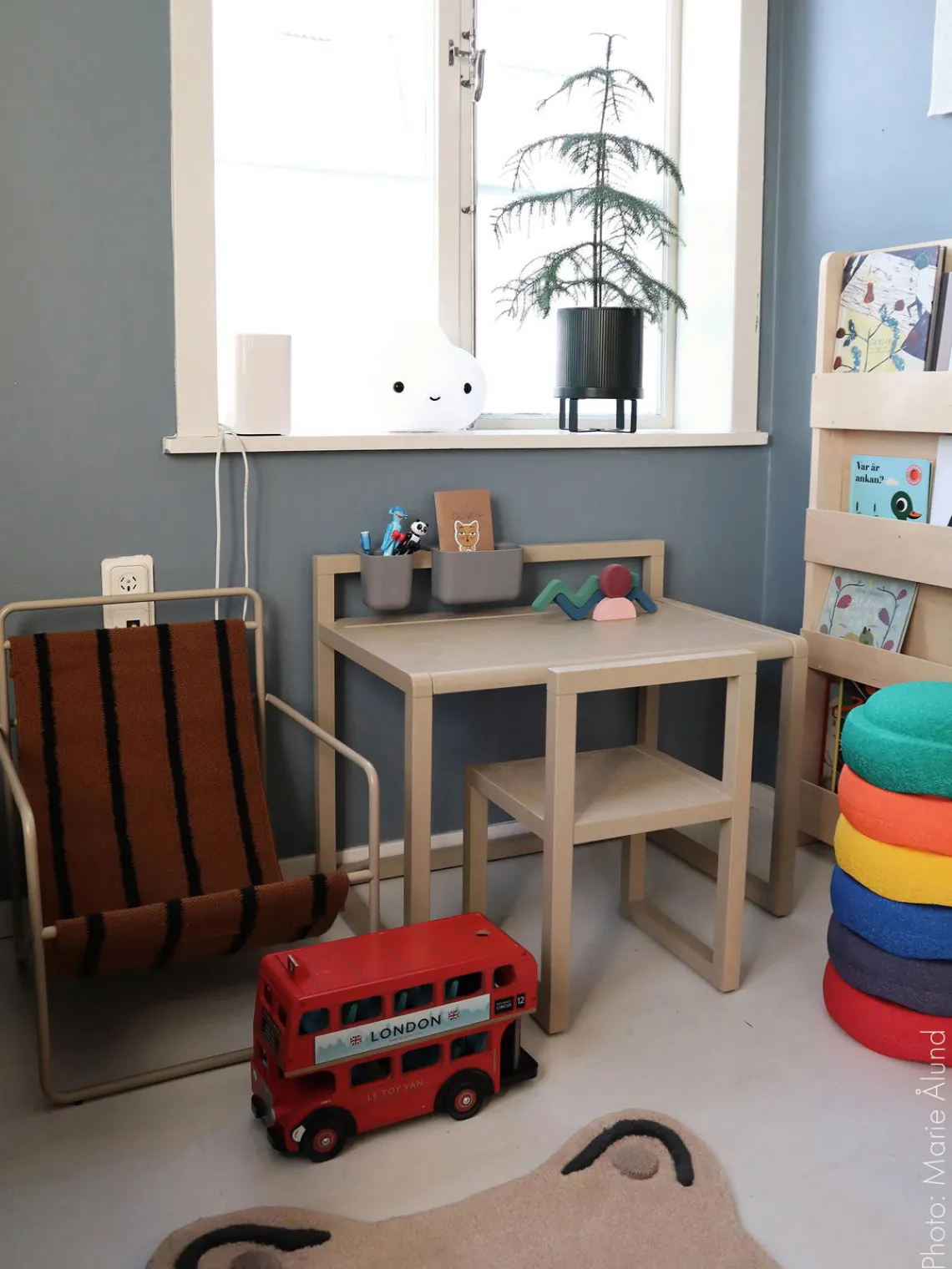 Decoración Infantil|Mesas Y Sillas Infantiles>Ferm Living Kids Silla infantil de madera Little Architect Beige claro