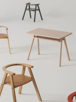 Silla infantil de madera de haya Growing Green Niños Decoración Infantil|Mesas Y Sillas Infantiles