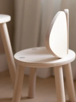 New Silla infantil de madera Mouse Niños Decoración Infantil|Mesas Y Sillas Infantiles