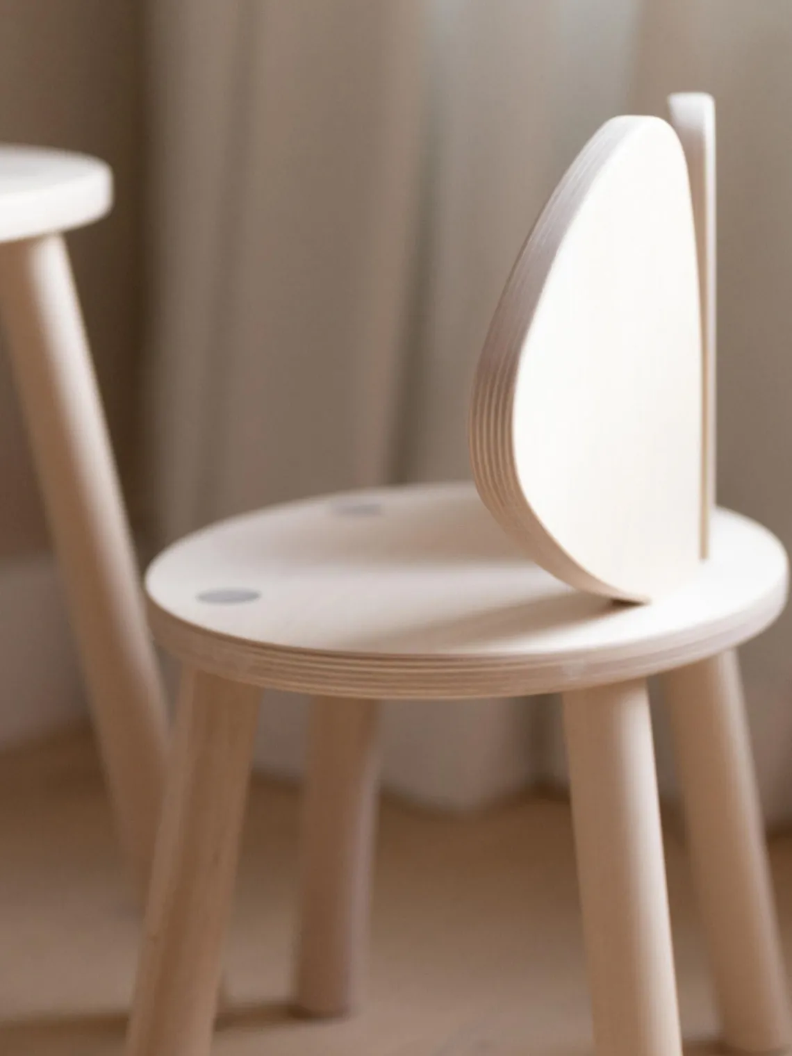 New Silla infantil de madera Mouse Niños Decoración Infantil|Mesas Y Sillas Infantiles