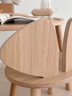 Decoración Infantil|Mesas Y Sillas Infantiles></noscript>Nofred Silla infantil de madera Mouse Madera de roble