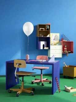 Mesas Y Sillas Infantiles|Sillas Infantiles>Montana Furniture Silla infantil Kevi Kids 2533J, altura regulable Melocotón, plateado