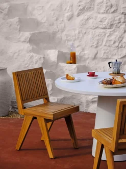 Sillas De Jardín|Sillas De Jardí­N>Westwing Collection Silla para exterior de madera de acacia Sissi Madera de acacia clara