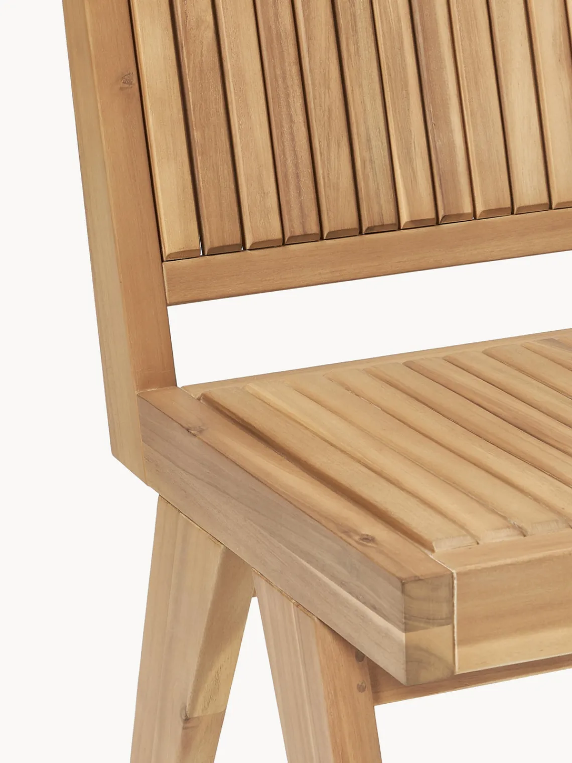 Sillas De Jardín|Sillas De JardíN>Westwing Collection Silla para exterior de madera de acacia Sissi Madera de acacia clara