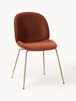 Sillas>GUBI Silla tapizada Beetle Turrón, dorado