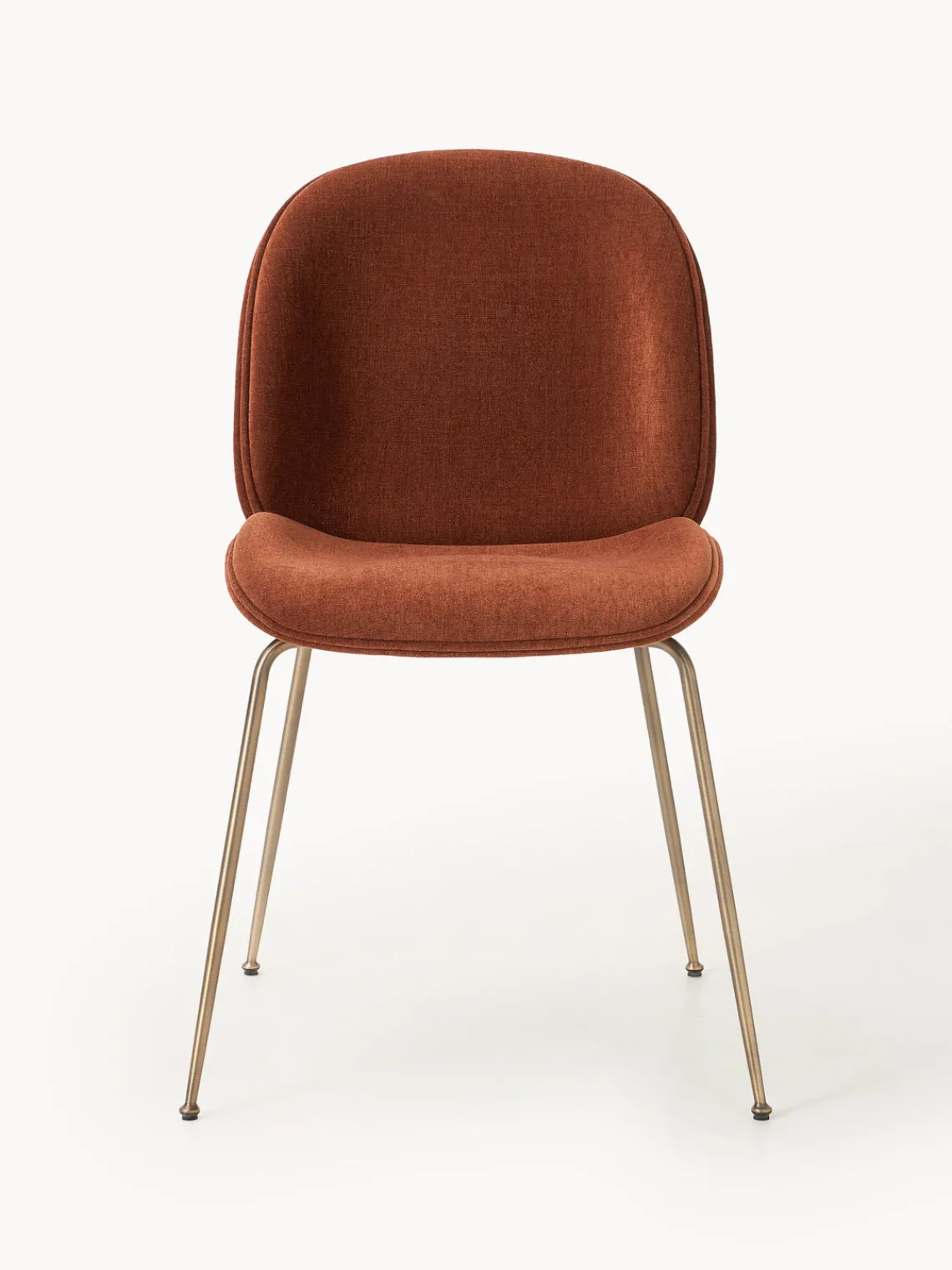 Sillas>GUBI Silla tapizada Beetle Turrón, dorado