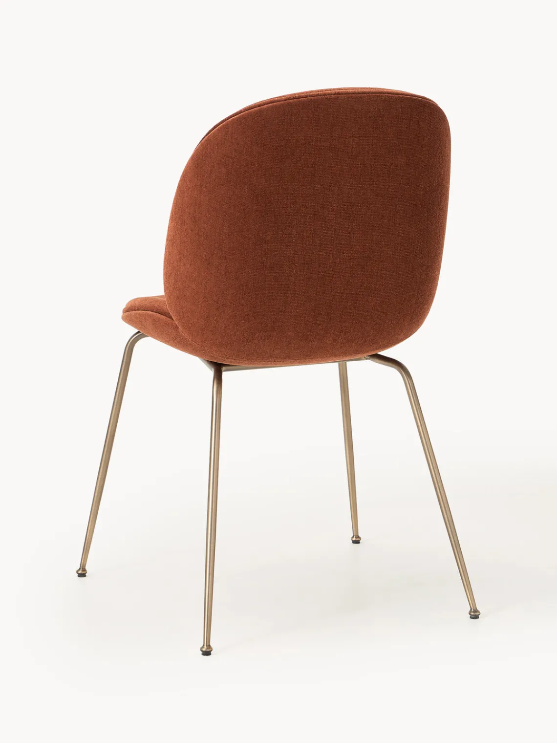 Sillas>GUBI Silla tapizada Beetle Turrón, dorado