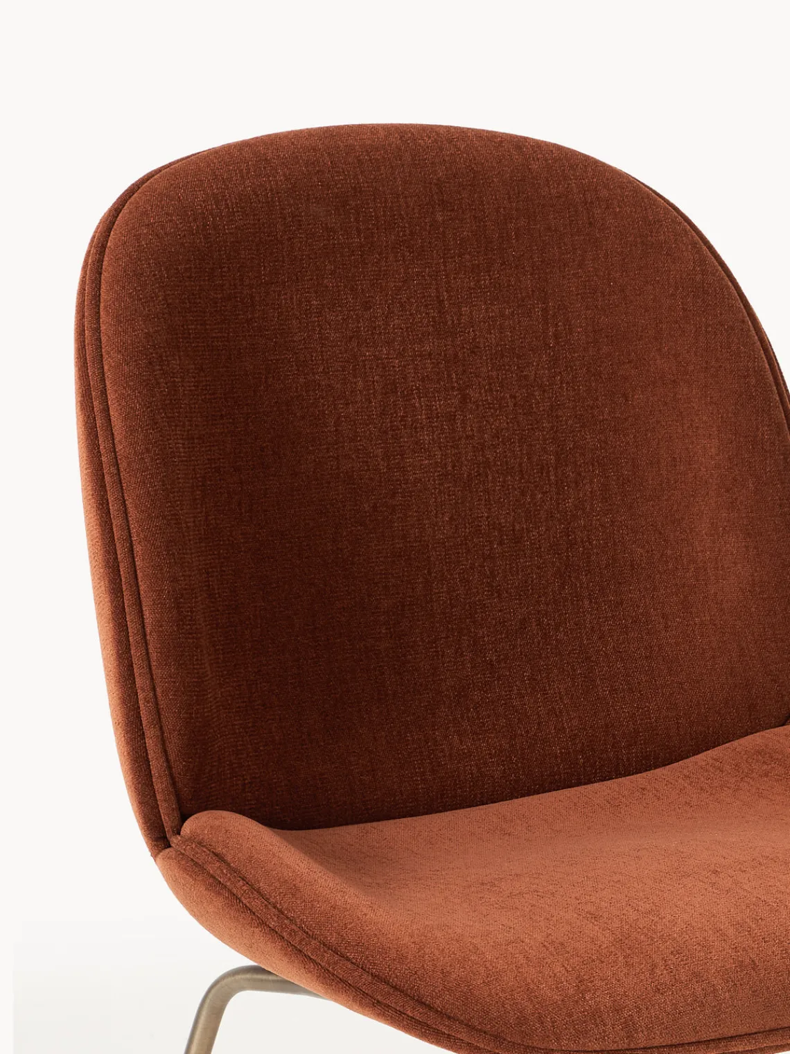 Sillas>GUBI Silla tapizada Beetle Turrón, dorado