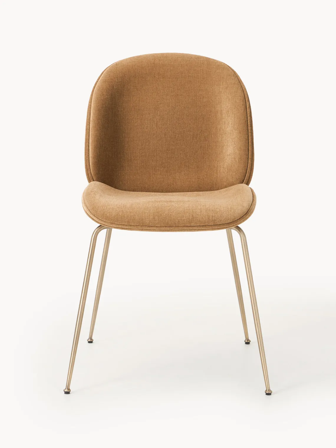 Sillas>GUBI Silla tapizada Beetle Beige, dorado