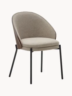 Sillas> Silla tapizada de chenilla Eamy