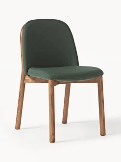 Silla tapizada de madera de fresno Julie Sillas De Madera|Sillas