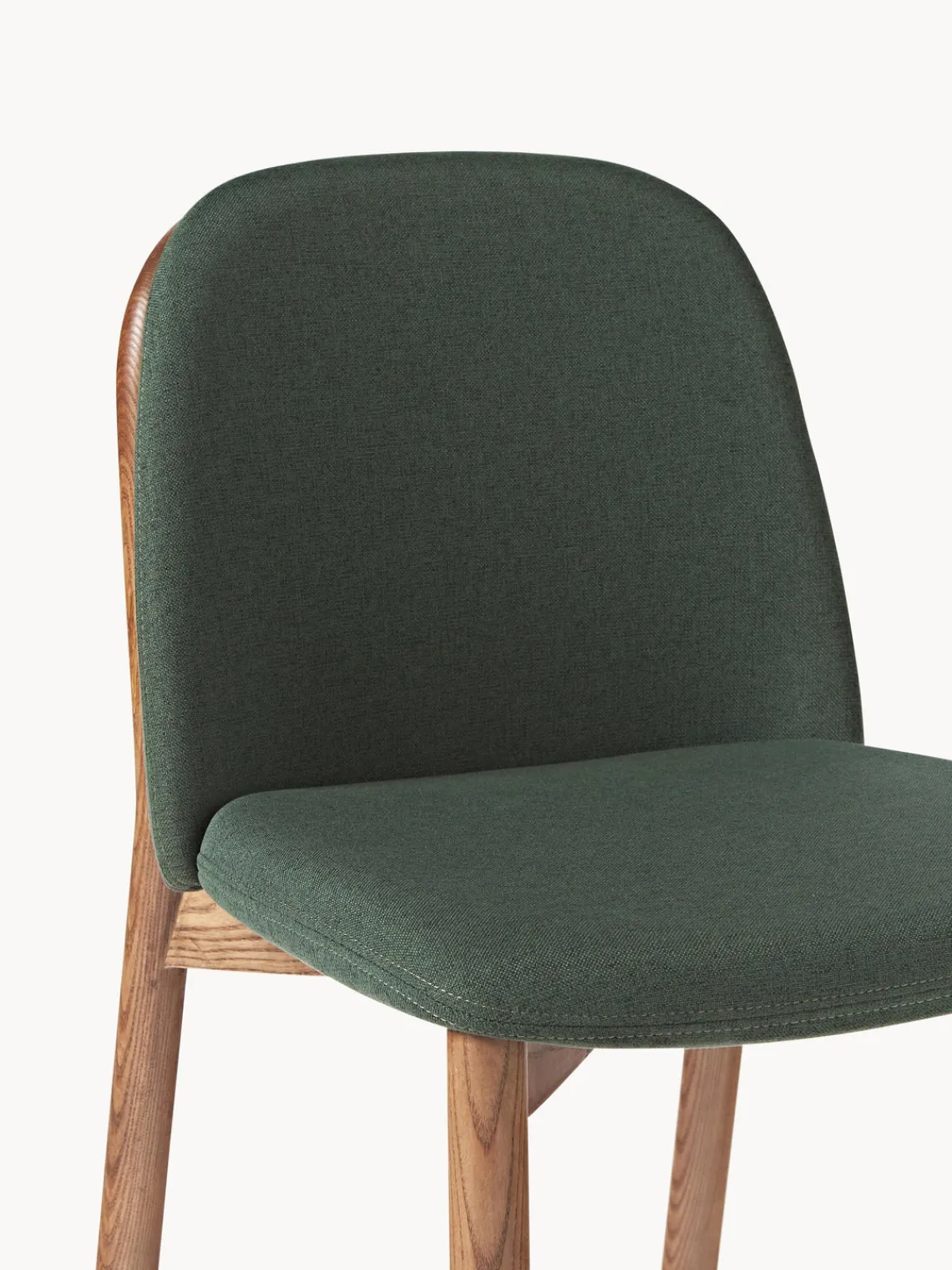 Silla tapizada de madera de fresno Julie Sillas De Madera|Sillas