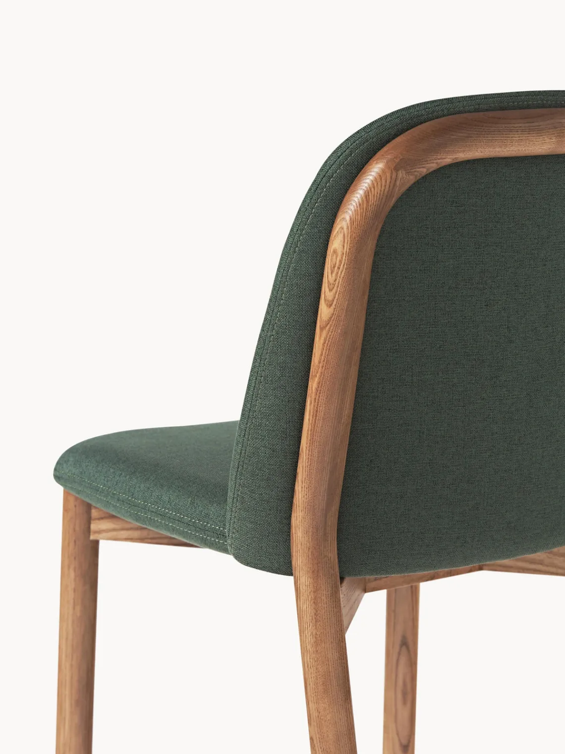 Silla tapizada de madera de fresno Julie Sillas De Madera|Sillas