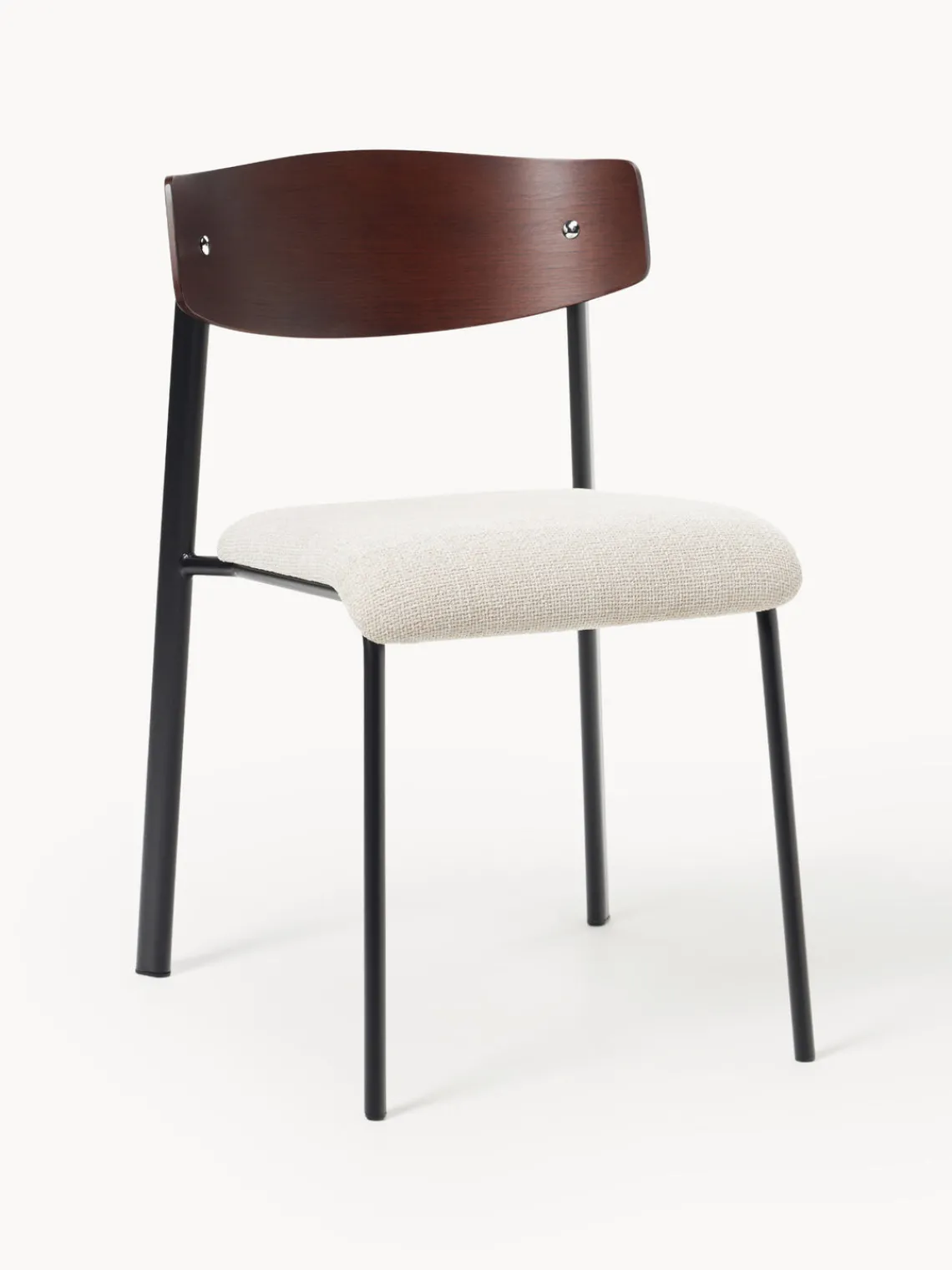 Online Silla tapizada de madera de roble Nadia Sillas