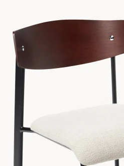 Online Silla tapizada de madera de roble Nadia Sillas