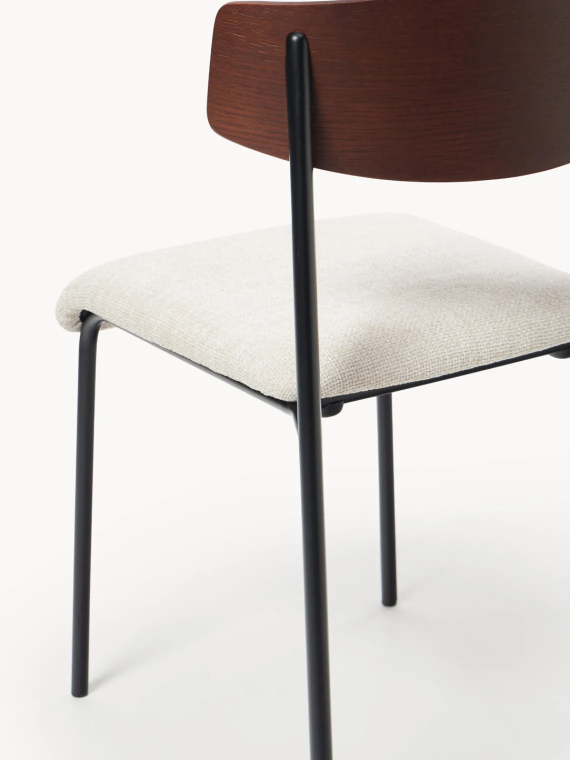 Online Silla tapizada de madera de roble Nadia Sillas