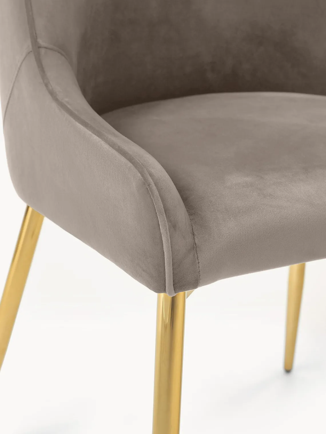 Online Silla tapizada de terciopelo Ava Sillas