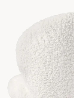 Sillas></noscript>Westwing Collection Silla tapizada en borreguillo Serena Borreguillo blanco, madera de fresno