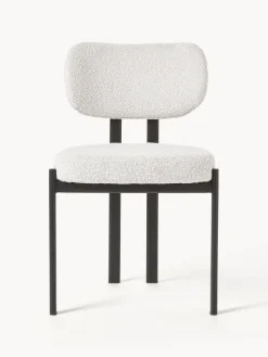 Discount Silla tapizada en tejido bouclé Adrien Sillas