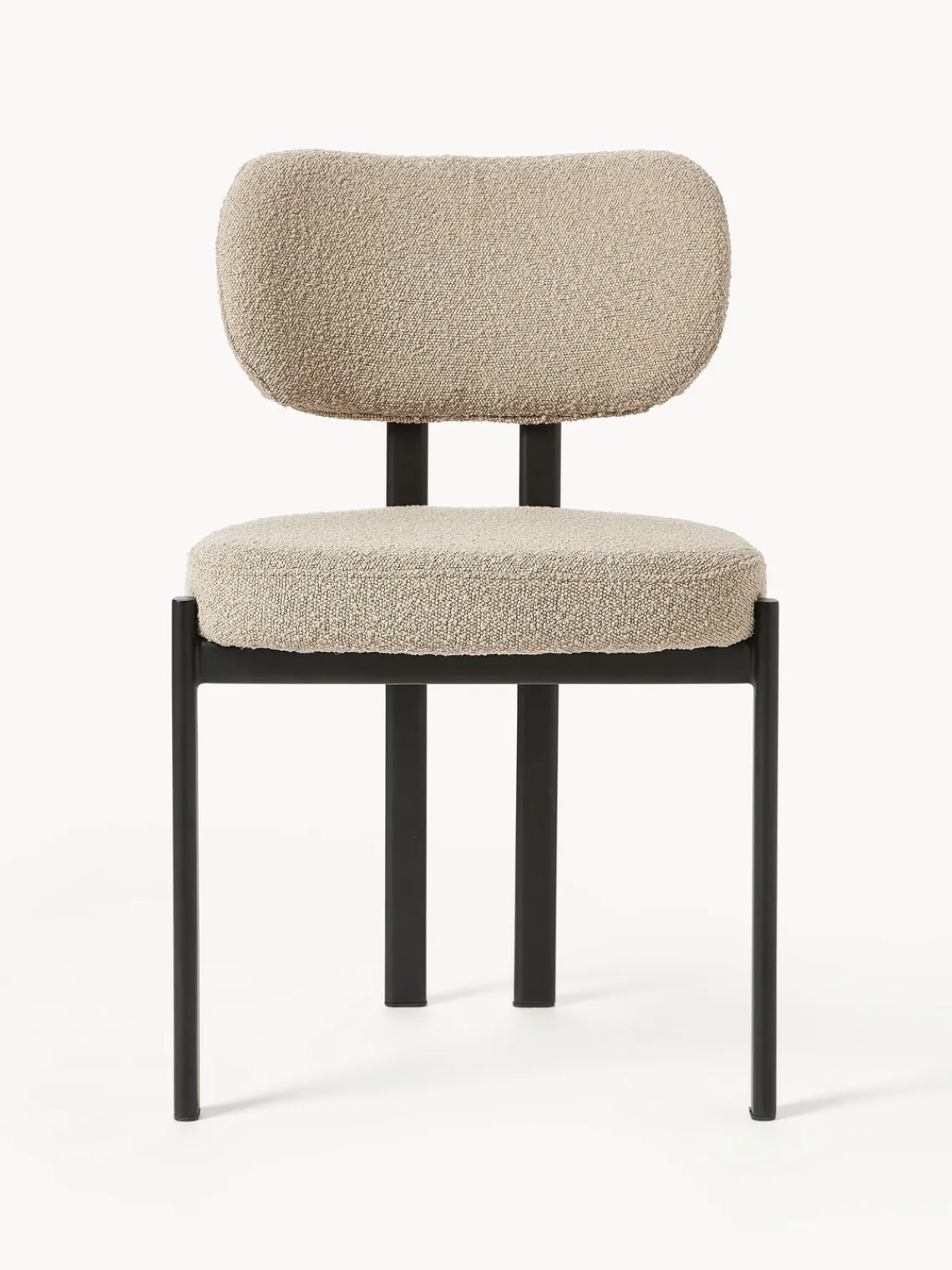 Hot Silla tapizada en tejido bouclé Adrien Sillas