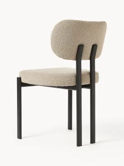 Hot Silla tapizada en tejido bouclé Adrien Sillas