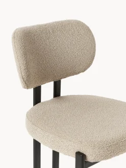 Hot Silla tapizada en tejido bouclé Adrien Sillas