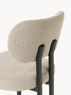 Hot Silla tapizada en tejido bouclé Adrien Sillas