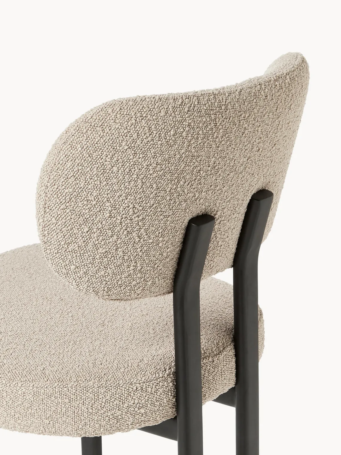 Hot Silla tapizada en tejido bouclé Adrien Sillas