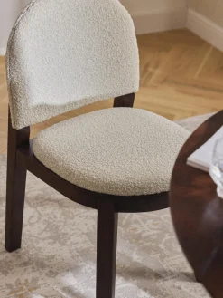 Discount Silla tapizada en tejido bouclé Neelia Sillas