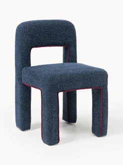 Discount Silla tapizada en tejido bouclé Ana Sillas