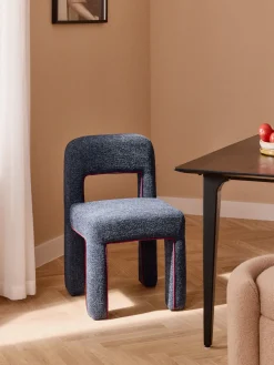 Discount Silla tapizada en tejido bouclé Ana Sillas