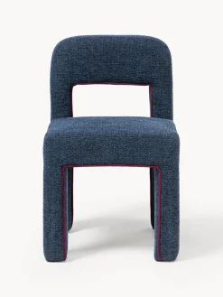 Discount Silla tapizada en tejido bouclé Ana Sillas