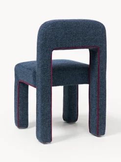 Discount Silla tapizada en tejido bouclé Ana Sillas