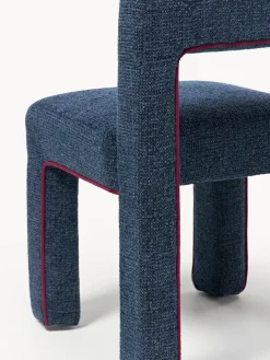 Discount Silla tapizada en tejido bouclé Ana Sillas