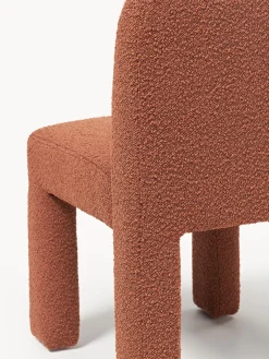 Sillas></noscript>Westwing Collection Silla tapizada en tejido bouclé Lukas Bouclé terracota