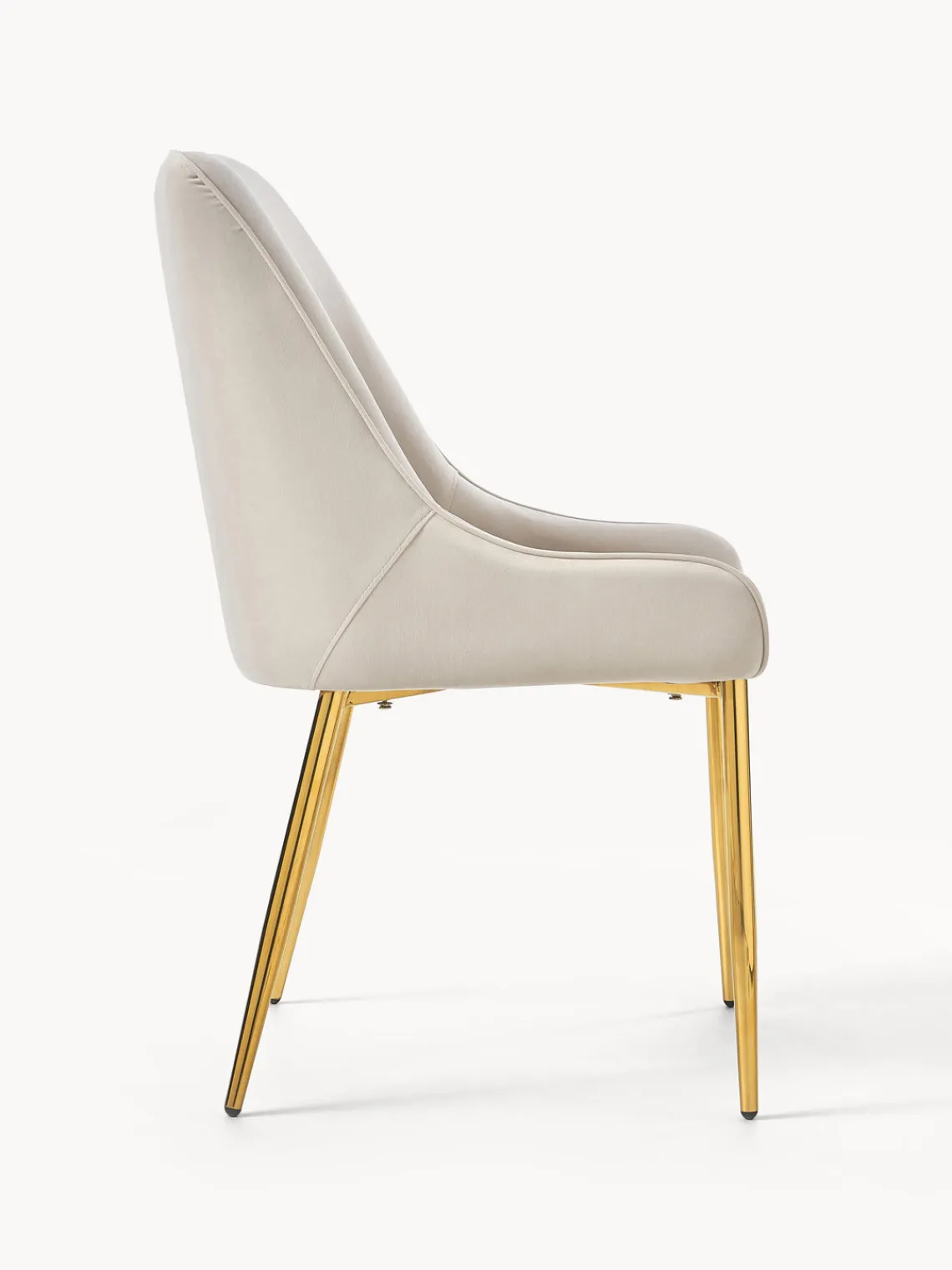 Silla tapizada en terciopelo Ava Sillas